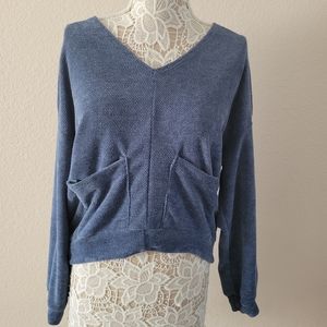 Denim White Birch Long Sleeve Top. Size Medium.